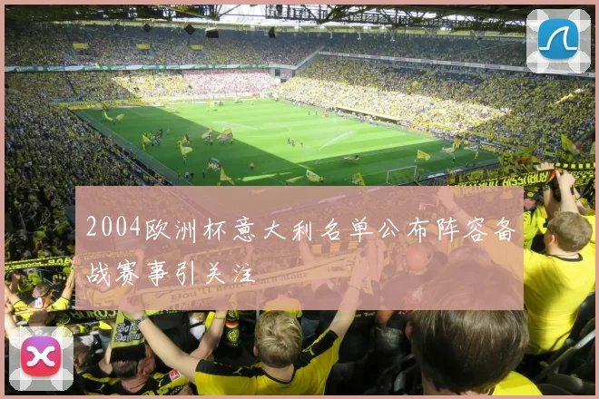 2004欧洲杯意大利名单公布阵容备战赛事引关注